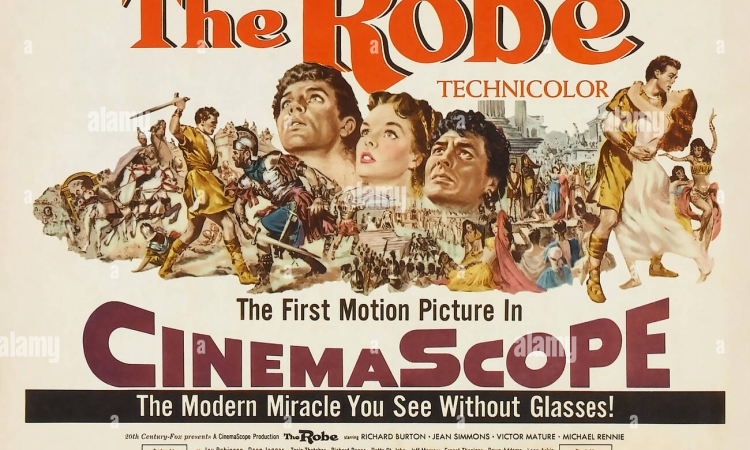 Το «The Robe»  είναι ένα ιστορικό έπος με θρησκευτικό στιλ, και «η πρώτη κινηματογραφική ταινία στο Cinemascope»